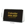 thumbnail image 3 of NWOKYZGH Small Desk Calendar 2026-2027 Standing Flip, Mini Desk Calendar 2026-2027, Thick Paper Twin-Wire Binding, Desktop Calendar for office or Home, 3 of 6