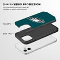 thumbnail image 2 of Apple iPhone 12 (6.1) - NFL Licensed Philadelphia Eagles Team Logo on Green Textured Dual Layer Case, 2 of 5