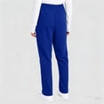 thumbnail image 5 of Fabrcox Scrub Pants for Women - Straight-Leg Cargo Pants with 3 Pockets, Elastic Band Scrub Pants ,Royal Blue S, 5 of 5
