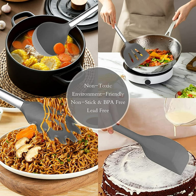 Silicone Kitchenware Cooking Utensils Set Non-stick Cookware