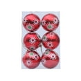 thumbnail image 2 of Honeeladyy 6 PCS Christmas Ball Ornaments for Tree, Red White and Green Glittering Hanging Bulbs Pendants for Christmas Tree Decorations, 2 of 6