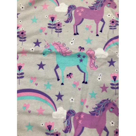 Pre-Made Window Covering or Pillow Cover Unicorns