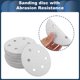 thumbnail image 3 of Discos de Lija Unique Bargains, 4.92" 6 Agujeros 60 Grano para Reparación Automotriz, Papel de Lija Redondo con Gancho y Bucle de Óxido de Aluminio Blanco, 50 Pcs, 3 of 7