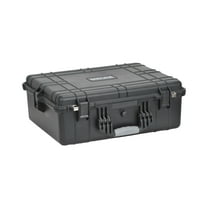 MEIJIA Portable Waterproof Protective Hard Case, Camera Case with Customizable Fit Foam Inserted,Fit Use of Drones,Camera,Equipments, Elegant Black (24.25"X19.43"X8.68")