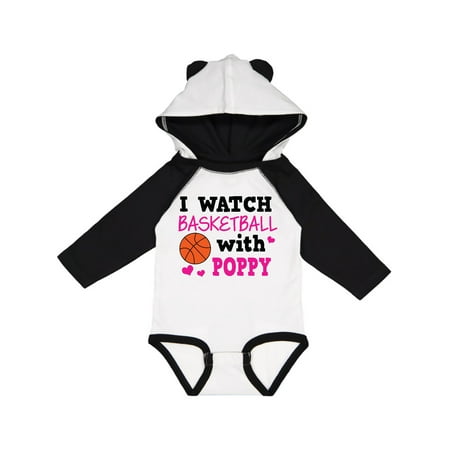 

Inktastic I Watch Basketball with Poppy Gift Baby Girl Long Sleeve Bodysuit