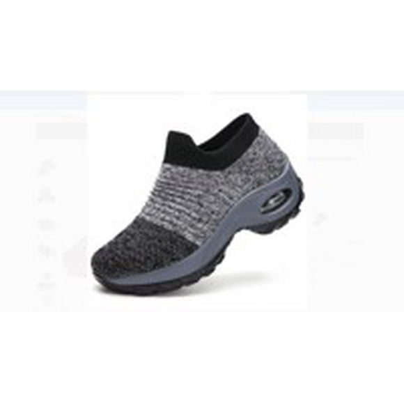 ziyahi Women's comfortable mesh air cushion slope heel casual sports shoes, running shoes