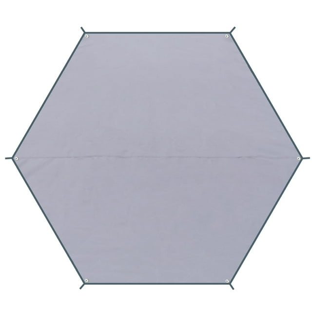 Lona para Tienda de Campaña Impermeable Azarxis, Hexagonal para Hamacas, Protección contra Lluvias Gris