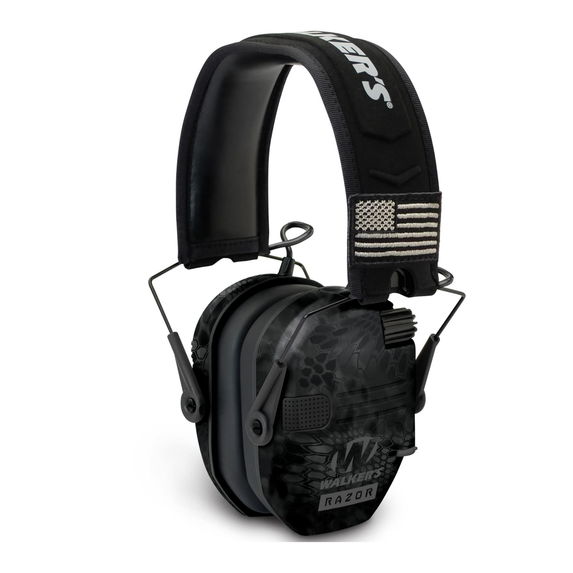 Walker's GWPRSEMPATKPT Razor Patriot Slim Muff 23 dB Over the Head Kryptek Highlander/Black Polymer