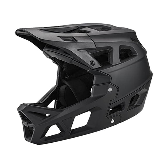 Casco de bicicleta de cara completa Casco de bicicleta de montaña Sombrero de flujo de aire Casco de ciclismo de seguridad con absorción de impactos Negro L Sunnimix Gorro de seguridad para ciclismo para adultos
