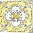 thumbnail image 3 of Great Art Now Jewel Medallion Yellow Gray B by Cynthia Coulter 2 Piece Canvas Art Set Each 14"W x 14"H, 3 of 3