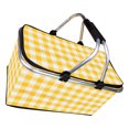 thumbnail image 3 of Picnic Basket, Foldable Portable Storage Basket  for Camping Yellow,Red, 3 of 8