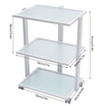 thumbnail image 5 of 3-Layer Salon Trolley – Stylish & Practical Storage Cart with Universal Wheels for Beauty Tools, Iron Frame & Tempered Glass, Easy to Move, 5 of 6