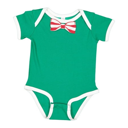

Rabbit Skins RS4407 Infant Baby Rib Bow Tie Bodysuit