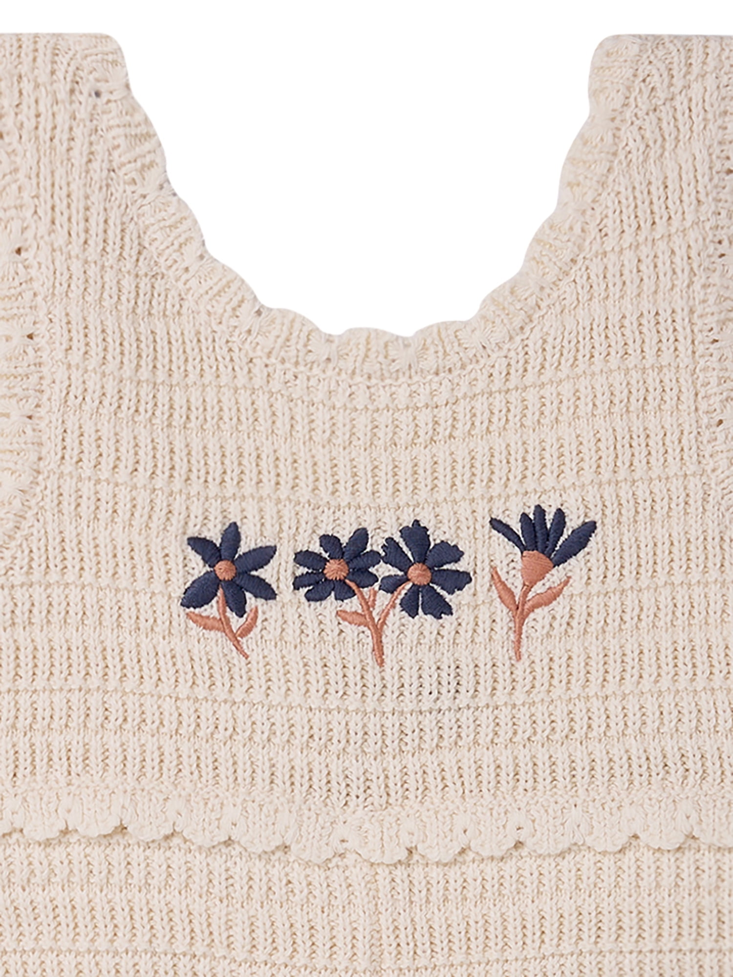 Modern Moments by Gerber Toddler Girl Sweater Knit Romper, Sizes 12 Months - 5T