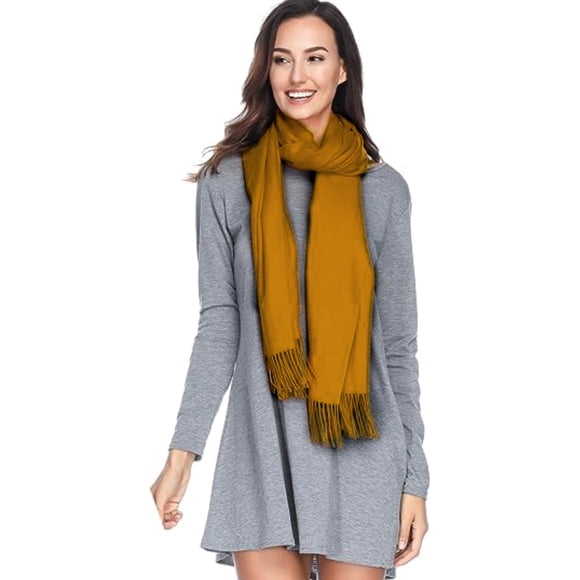 Soft cashmere silk cashmere solid shawl wrapped around a scarf for women