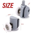 thumbnail image 4 of 8 Piece 23mm Upper and Lower Single Wheel Roller Shower Door Casters, Bathroom Door Sliding Casters, 4 of 5