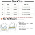 thumbnail image 3 of YWDJ Comfy Bras for Women Closure in Back Comfy Bras Wireless Lounge Bras Adjustable Straps Full Coverage Push up Embroidery Comfortable Bras Padded Bras Wrap Bras Green L, 3 of 5