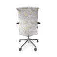 thumbnail image 5 of Ambesonne Grey and Yellow Office Chair Cover Stretchable High Back, Tree and Birds, Grey Yellow and White, 5 of 6