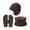 Coffee, variant on Women Ladies Winter Fisherman's Hat Cute And Warm Caps Hunting Fishing Hat Scarf Gloves Three Piece Set