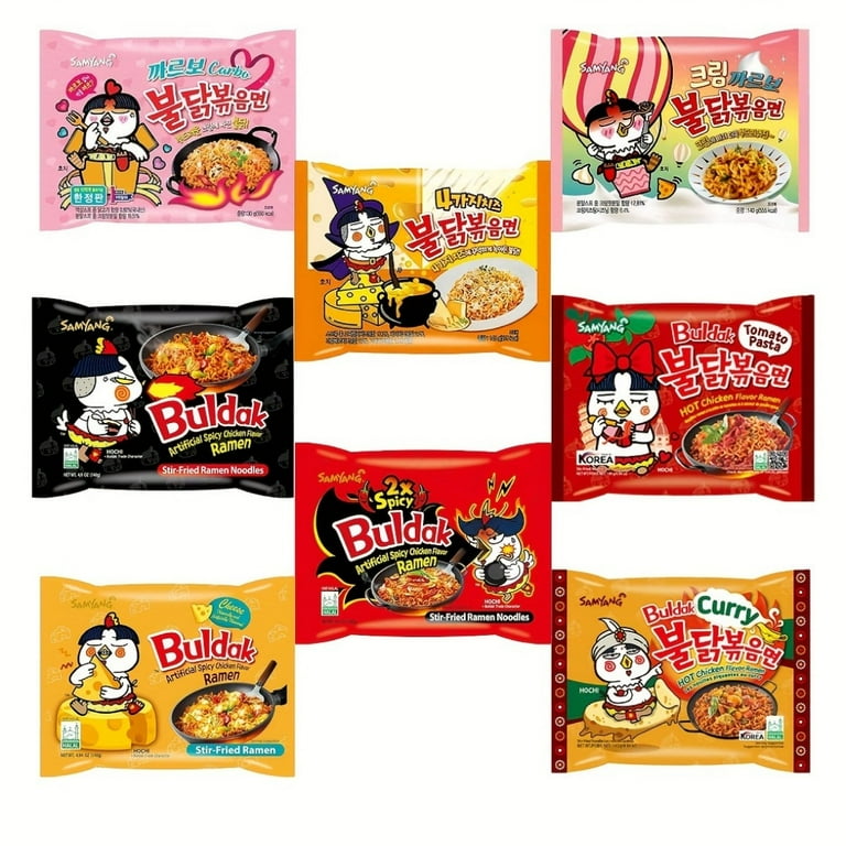 12-Pack Samyang Buldak Ramen Variety Box - Explore 12 Unique