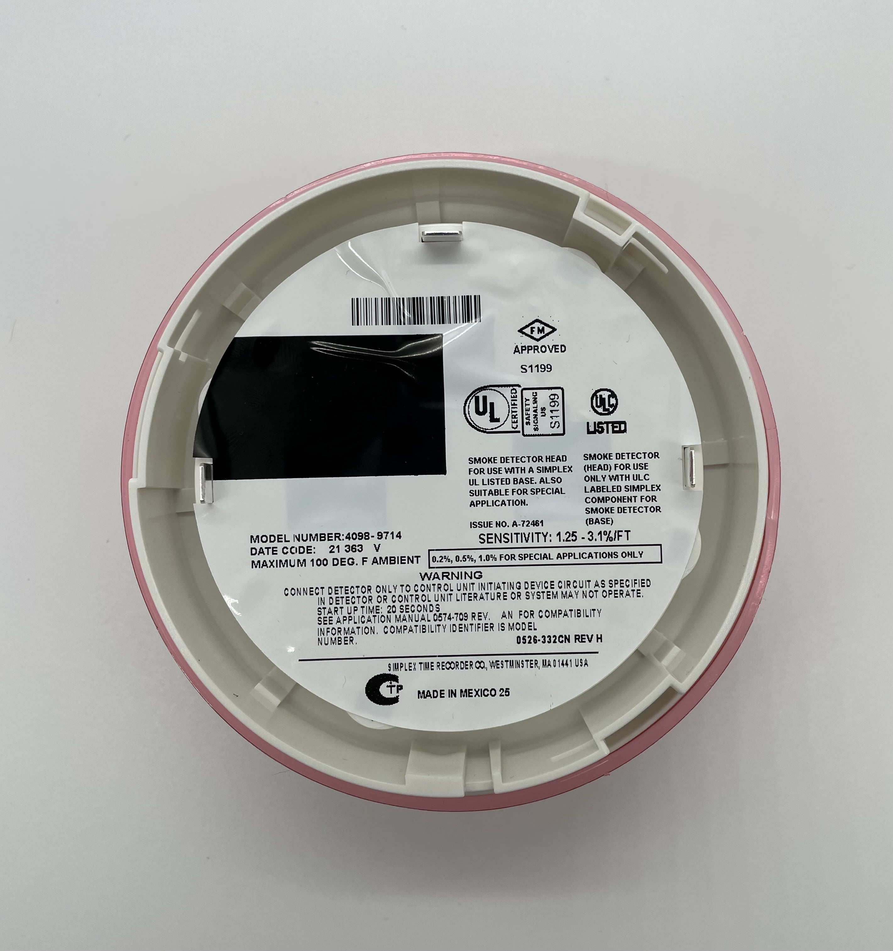 Details about   7x Simplex Ionize Smoke Detector Base included 