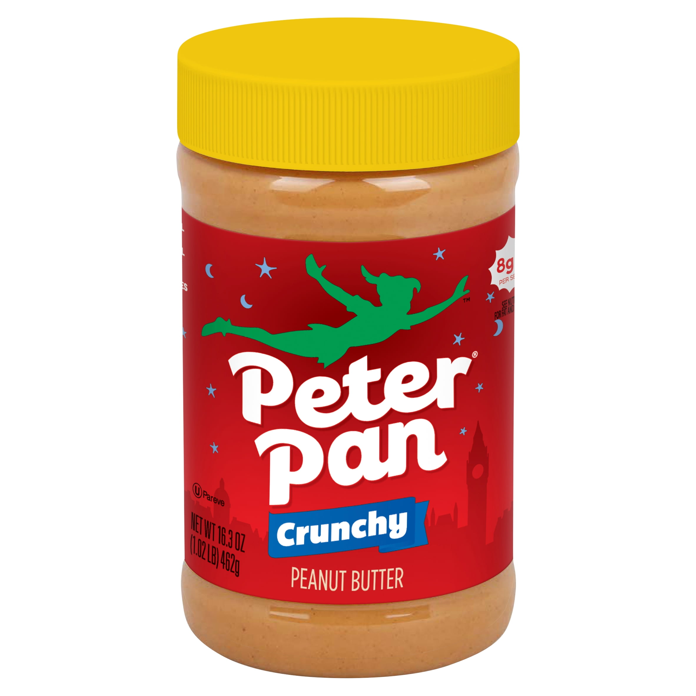 Peter Pan Crunchy Peanut Butter, Chunky Peanut Butter, 16.3 oz