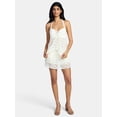 thumbnail image 3 of Madden NYC Women's Tiered Lace Mini Skort, Sizes XXS-XXL, 3 of 6