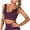 Purple, variant on IROINNID Sports Bras for Women Yoga Bra Solid Back Seamless Shockproof Yoga Running Fitness Sports Bra,Black