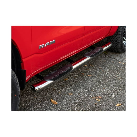 Ionic by RealTruck 5" Curved Stainless Nerf Bars Compatible With 2019-2022 Ram 1500 Crew Cab (New Body)