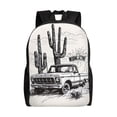 thumbnail image 1 of Easygdp Vintage Cactus Pickup Mochila Versátil y Elegante: Comodidad, Almacenaje y Durabilidad para la Universidad, Trabajo, Viajes y Uso Diario, 1 of 8