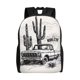 thumbnail image 1 of Fotbe Vintage Cactus Pickup Mochila de Viaje para Laptop, Mochila Ejecutiva Delgada y Resistente 15.6", 1 of 8