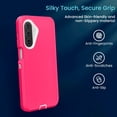 thumbnail image 3 of Entronix Heavy Duty Case for Galaxy A17, Shockproof Dustproof Dual Layer Protective Cover, Pink, 3 of 6