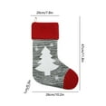 thumbnail image 6 of Embroidered Christmas Stocking - 10.2 Inch Classic Santa Sock for Fireplace/Tree Decor, 6 of 6