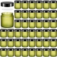 thumbnail image 1 of Frascos de vidrio Norme, 120 ml, 4 onzas, con tapas a prueba de fugas, 48 unidades, color verde guisante, 1 of 6
