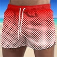thumbnail image 2 of guisaled Summer Swim Trunks for Men Quick Dry Stretch Board Shorts Drawstring Low Waisted 5 Inch Inseam Swim Shorts Bathing Suits Valentines Day s, 2 of 4