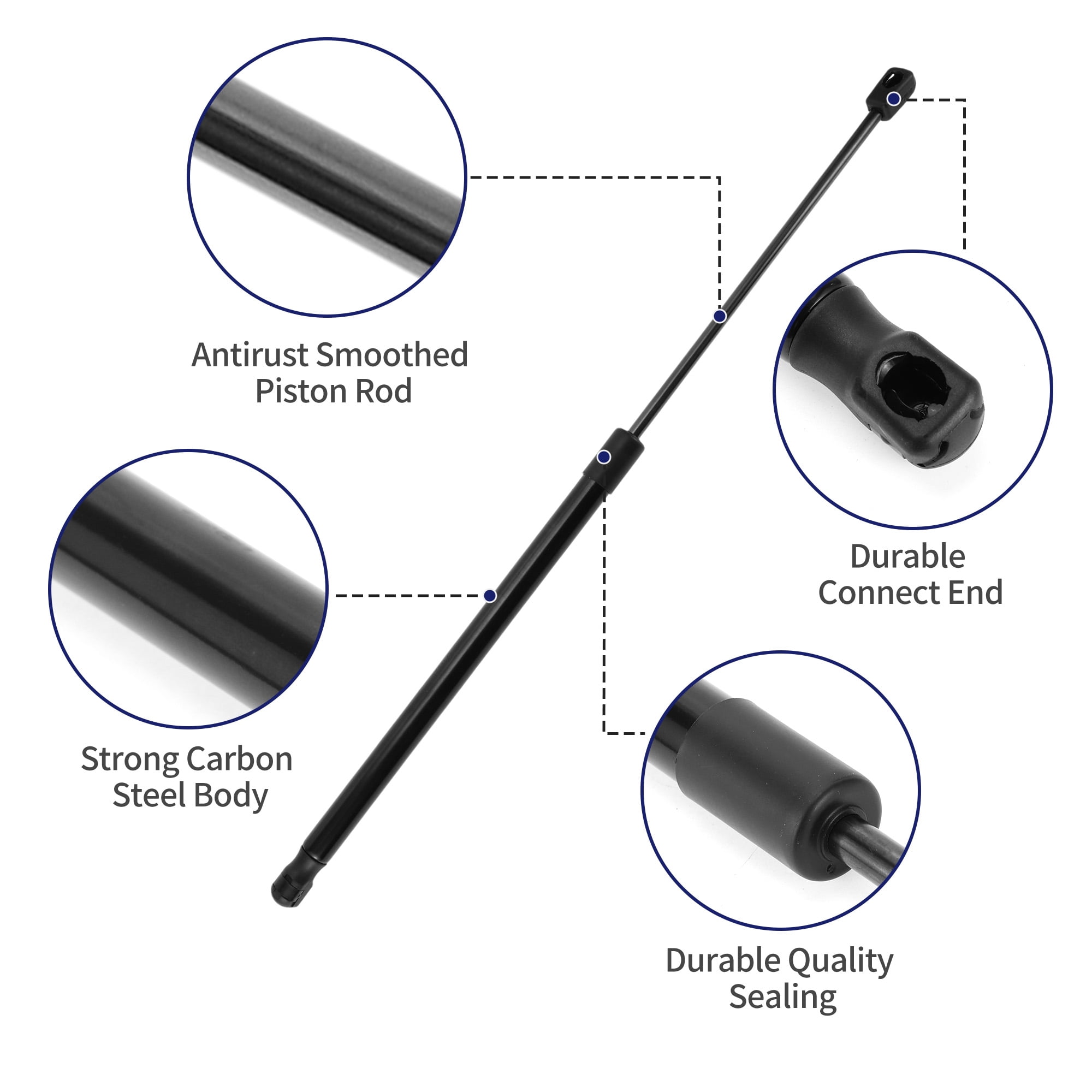 Unique Bargains Rear Hatch Lift Support Struts Gas Spring for Peugeot 107 Hatchback 2005