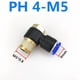 thumbnail image 2 of 1 pieza PH Acoplador de disparo rápido 1/8 "1/2 3/8 1/4 BSPT Accesorios de accesorios neumáticos para conectores de tubos de manguera de aire, 2 of 6