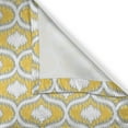 thumbnail image 5 of Ambesonne Ikat Grommet Curtain, Yellow Vivid Oval Shapes, 50" x 84", Yellow Grey White, 5 of 6