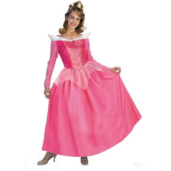 Disney Princess Aurora Prestige Women's Halloween Fancy-Dress Costume for Adult, L