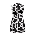 thumbnail image 4 of Garronmavis Golf Dress Sleeveless for Women Size M Casual Half Zip Tennis Dress Breathable Hiking Dresses Workout Athletic, Cow Prints, 4 of 7