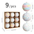 thumbnail image 3 of Leodye Christmas Candy Colored Foam Balls set of 1, Christmas Tree Ornaments Colorful Balls Christmas Decorations-9.4x9.4x3.1 in, 3 of 6