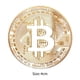 thumbnail image 4 of Moneda de Bitcoin chapada en oro Souvenirs Moneda de colección física de metal (Oro), 4 of 4