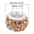thumbnail image 2 of Uxcell 5mm Hole Clay Spacer Beads,  60 Pack Rhinestone European Polymer Beads Craft Supplies,  Champagne, 2 of 6