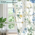 thumbnail image 4 of Yayeee Window Curtains Set of 2 for Living Room Light Filtering 63"x42", Blue Floral, 4 of 7
