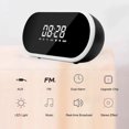 thumbnail image 3 of BT2280 Reloj despertador digital Altavoces inalámbricos Bluetooth con pantalla LED de gran núme Abanopi Reproductor de música, 3 of 7