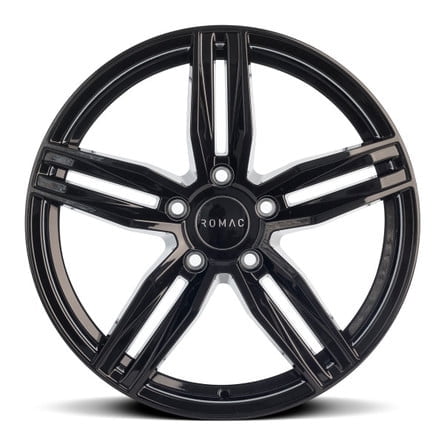 One Piece New Custom Wheel 18x8.5 in for Romac Venom Gloss Black 18 inch Aluminum Rim