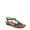 Blue Textured Fabric, variant on SOUL Naturalizer Womens Solo Strappy Casual Sandal - Medium & Wide Width