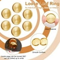 thumbnail image 4 of 1set 11pcs Alloy Cabochon Settings Flat Round Golden Tray: 23.5mm 27.5x5mm, 4 of 6
