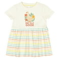 thumbnail image 3 of Inktastic One Silly Goose Cute Animal Design Girls Baby Dress, 3 of 5