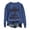 Blue, variant on Gunia Womens Halloween Sweatshirt Crew Neck Long Sleeve Lightweight Pullover Hoodie Fall Fashion Clothes Tops Beige S-2Xl